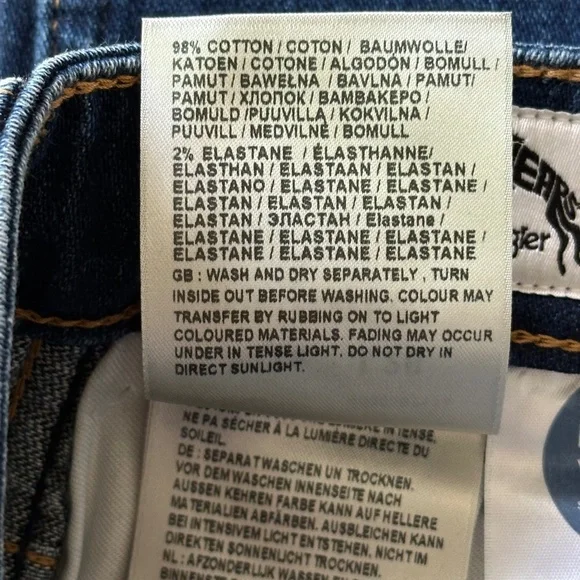 Wrangler Wild West 603 High Rise Straight Jeans 24 X 28 - Picture 14 of 16